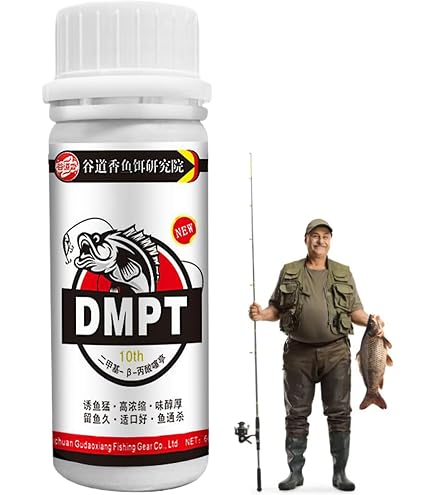 Dmpt Fish Attractant - Scent Fishes Attractants, Fish-Attractant Powder, 60g High Performance Fishing Scent s Fish Attractants, Long Lasting Fishes Lure Formula for