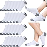 12-30 Pairs Low Cut Ankle Socks for Women No Show Casual Breathable Athletic Socks Bulk for Sport