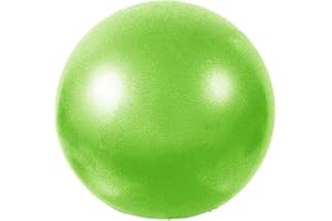 MOMPLUS 9 Inch Exercise Pilates Mini Yoga Balls Barre for Home Stability Squishy Training Physical Therapy Improves Balance with Inflatable Straw