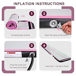 KIKILIVE Inflatable Air Gymnastics Tumbling Mat