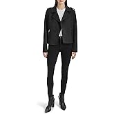 Andrew Marc womens Faux Suede Moto Jacket