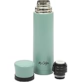 Mr. Coffee Silverleaf 23 oz Stainless Steel Thermal Bottle – Double Wall Vacuum Insulated Travel Mug with Leak-Proof Lid, Teal – Hot & Cold Beverage Flask for Work, Commute, or Camping