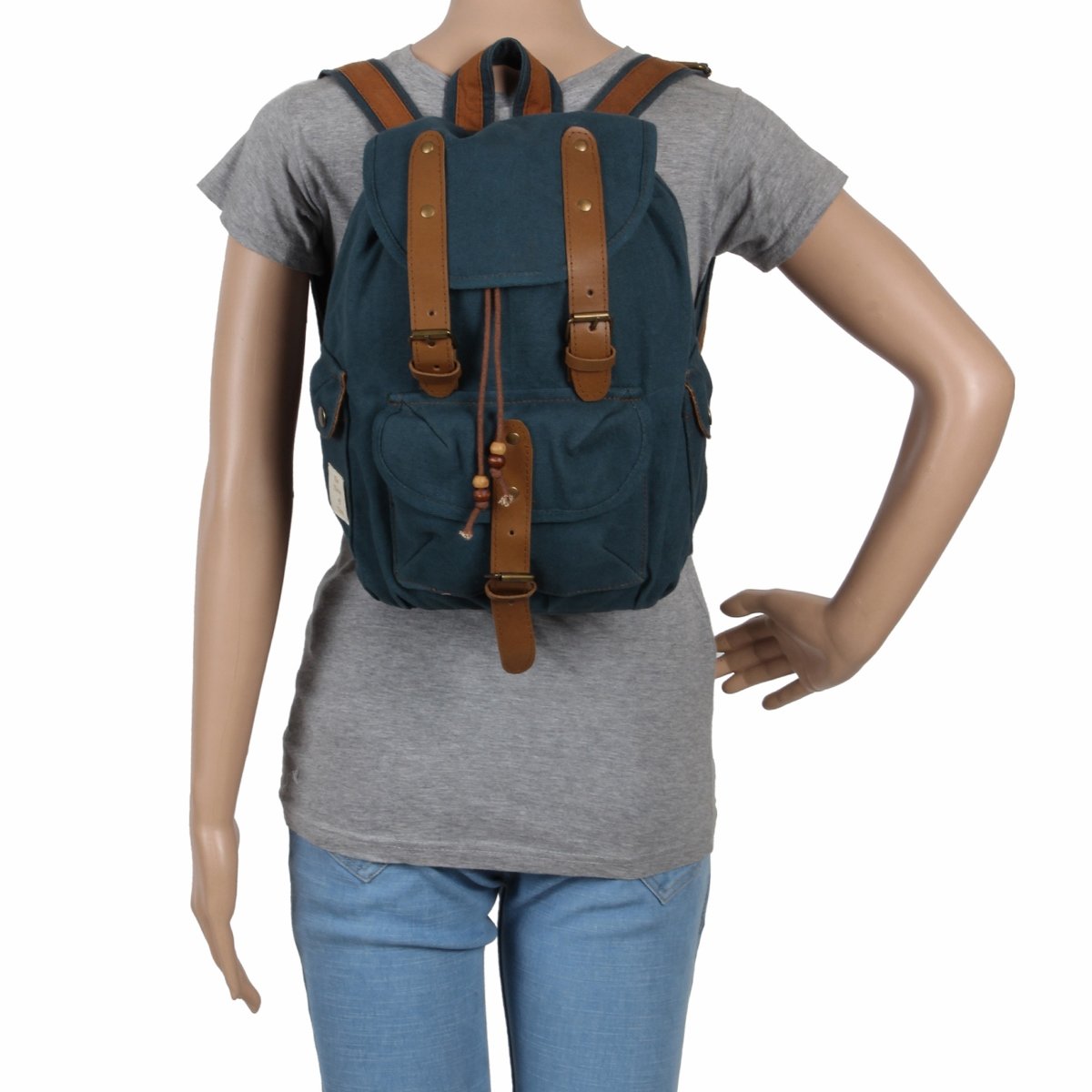 the house of tara women's backpack handbag(combat blue,htbp 078)