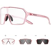 SCVCN Photochromic Cycling Glasses Sports Sunglasses Men Women Clear Bicycle MTB UV400 Protection Running Mountain Bike Baseball Biking Goggles Riding BMX Fishing Riding Golf Driving Softball 06
