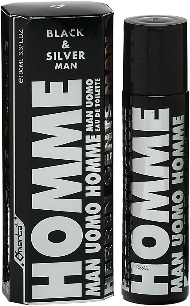 Omerta Black and Silver Man Eau de Toilette 100ml Men's Fragrance Spray