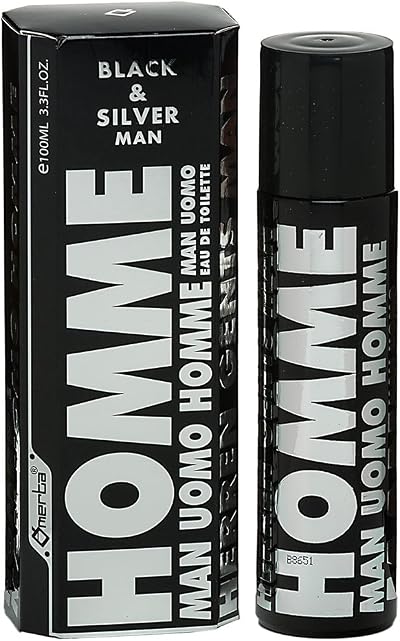 Omerta Black and Silver Man Eau de Toilette 100ml Men's Fragrance Spray