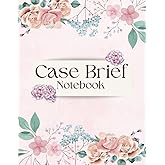 Case Brief Notebook pink: using IRAC Method for Law Students | Legal Study Aid Organizer with Trial and Criminal/Civil Analysis) - 110 pages | Large Print Size 8.5 x 11