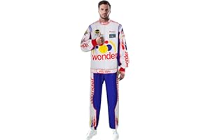 gishkeyay Ricky Bobby Costume Talladega Nights Wonder Bread Shake and Bake Costume