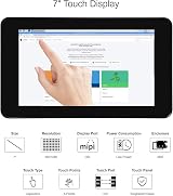Waveshare 7 Inch DSI LCD Touch Screen with Case for Raspberry Pi 4B 800x480 view 4
