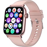 Smart Fitness Watches for Women Men Health Fitness Tracker Watch for iPhone Android Phones Samsung Compatible, with Heart Rate Monitor, Pedometer, Blood Oxygen, Sleep Tracking, IP68 Waterproof