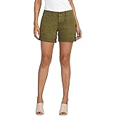 JAG Jeans Women's Alex Mid Rise Boyfriend Short, Moss