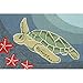 Liora Manne Frontporch Indoor Outdoor Rug - Novelty Design, Hand Hooked, Weather Resistant, UV Stabilized, Foyers, Porches, Patios & Decks, Sea Turtle, 1'8