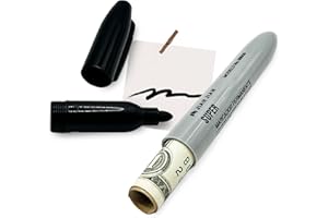 AZ-HOMEY Fake Pen Diversion Safe - Decoy Marker Pen for Valuables to Hide Money - Black Large UPGRADED