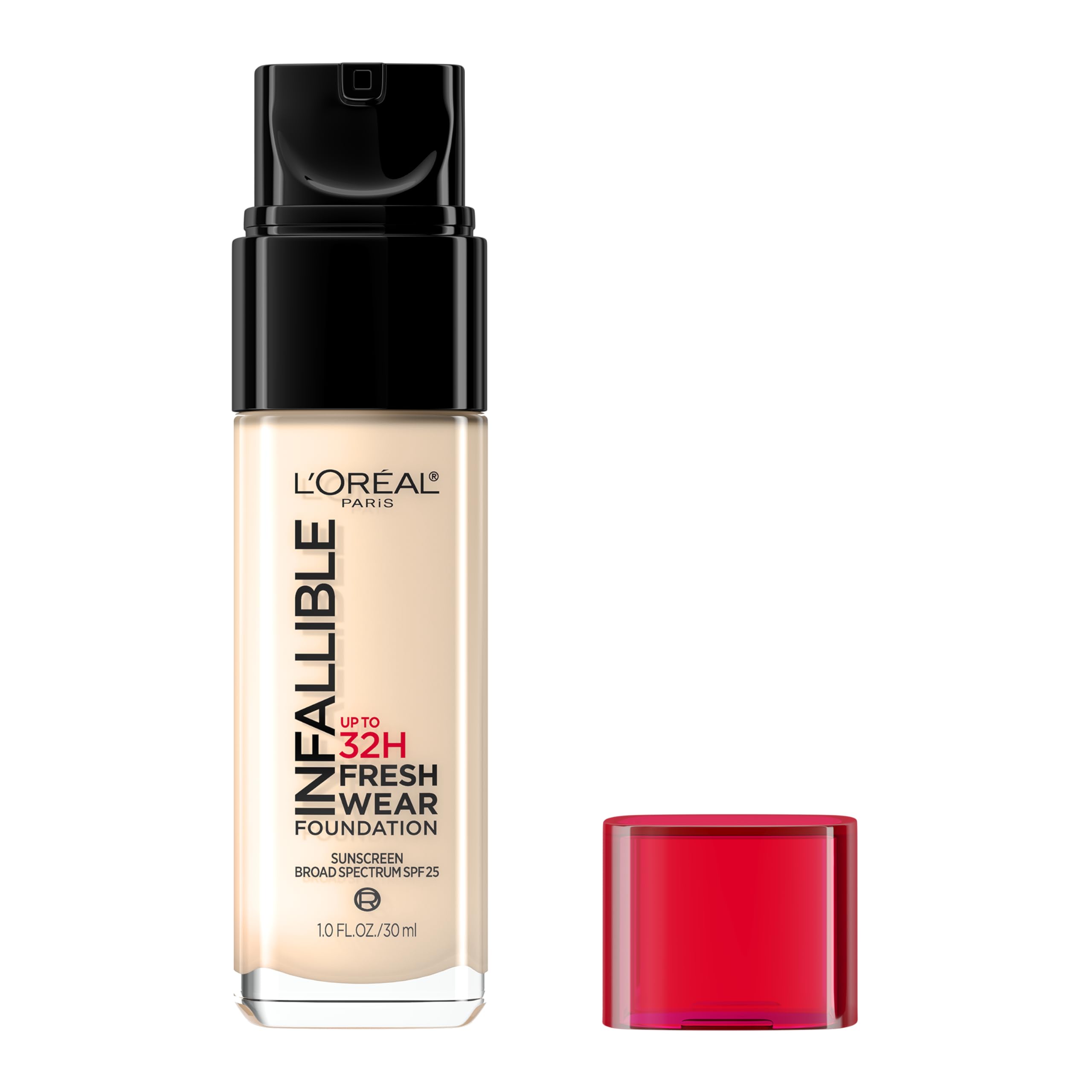 Photo 1 of L'Oreal Paris Makeup Infallible Up to 32 Hour Fresh Wear Lightweight Foundation, 390 Rose Pearl, 1 Fl Oz, Packaging May Vary
