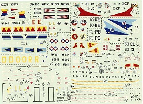 Model Decal 1/72 RAF Meteor Armee De L'Air Mirages #88