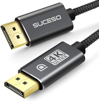 Suceso Cable Displayport 2 Metros Cable Dp A Dp 4k 60hz 2k 144hz 2k 165hz 3d Nylon Trenzado Cable Displayport A Displayport De Alta Velocidad Compatible Con Hdtv Pc Laptop Y Monitores Amazon Es Electronica