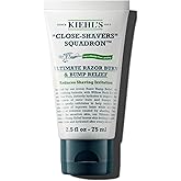 Kiehl's Ultimate Razor Burn & Bump Relief, Nourishing Men's After Shave Cream, Instantly Cools & Hydrates, Gently Exfoliates, with Aloe Vera & Vitamin E, Paraben-free, for All Skin Types - 2.5 fl oz