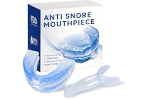 Snore RX Stop Snoring Mouthpiece – Adjustable Anti Snore Device with Custom Fit – Comfortable Sleep Aid for Men, Women & Coup