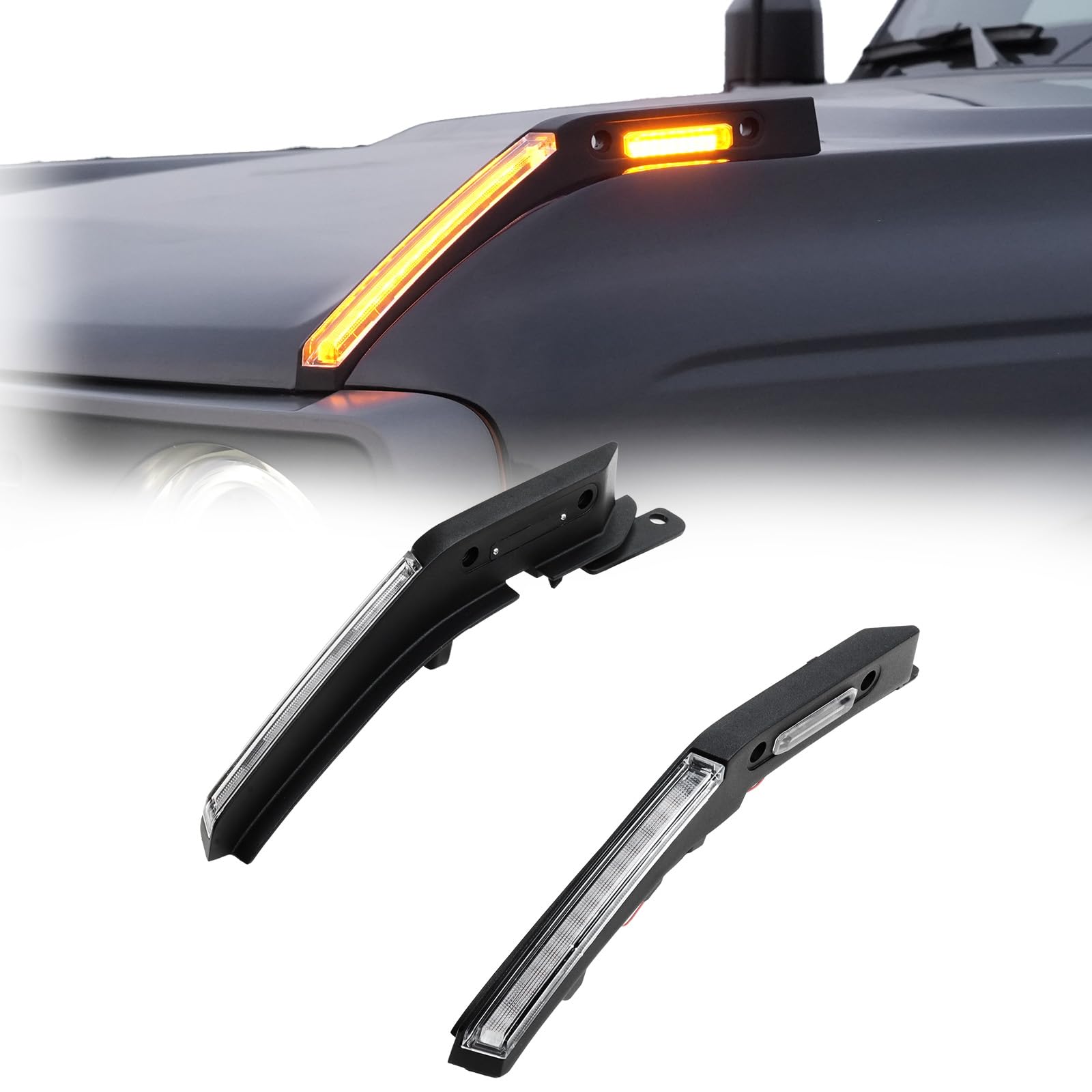 Photo 1 of Mabett Trail Sight Light with Built-in Marker Lights for Ford Bronco 2021–2025, Upgrade Hood LED Light Fit for Bronco Accessories 2/4-Door, Turn Signal and Marker Lighting