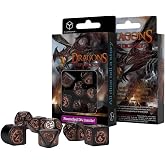Dragons Modern Dice Set Black &amp; Copper