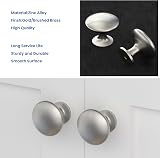 LONTAN 20 Pack Cabinet Knobs Satin Nickel Round 28mm 25.5mm Projection LS6050SNB view 4