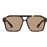 QUAY - Men's Sunglasses, Oversized Aviator Shades, UV Protected Lenses