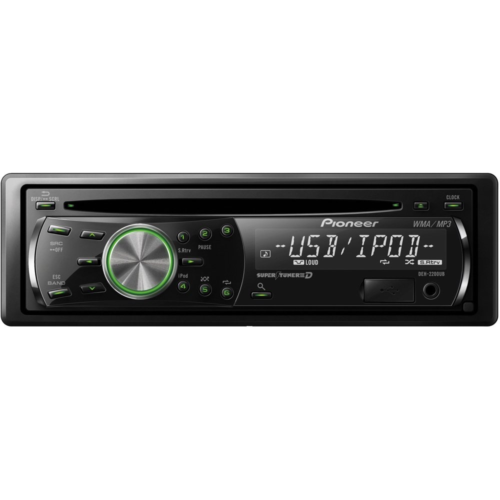 Amazon.com: Pioneer DEH-2200UB CD Receiver with iPod Direct Control and USB  Input (Discontinued by Manufacturer): Car Electronics