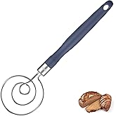 U-Taste Danish Dough Whisk for Bread: 18/8 Stainless Steel Heavy-Duty Sourdough Mixing Tool, Food Grade Dutch Style Seamless 