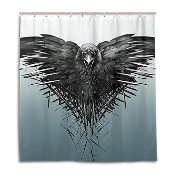 Amazon Com Meskeria Raven Swords Game Of Thrones Shower Curtain