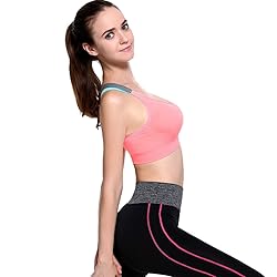 Queenie Qin Women Cross Back Racerback Sports Bras