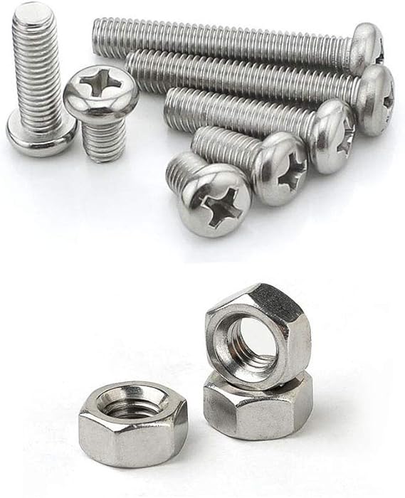 M6×30mm Nuts and Bolts 304 Stainless Steel Cross Pan Head Machine Screw