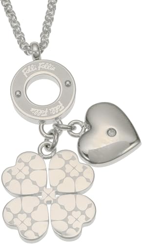 Amazon フォリフォリ Folli Follie ハート フォー ハート シルバー ネックレス Heart 4 Heart Sweetheart Necklace 並行輸入品 3n14f0c ネックレス 通販