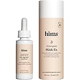 hims Thick Fix Hair Thickening Shampoo & 5% Minoxidil Treatment Serum Set - Hair Loss Treatment for Men - Moisturizing, Color Safe Shampoo & Serum - 2 Count