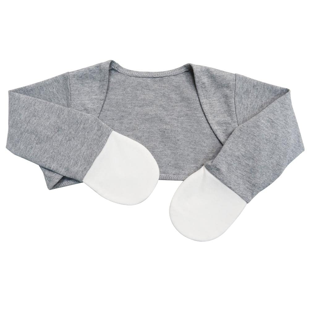 EDENSWEAR Manicotti Per Bambini Con Eczema - Infusi Di Zinco, Doppio Strato TENCEL, Rosso Fucsia, 9 Mesi