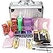 Baisidai 17Pcs Professional Eyelash Grafting Training Tools with Makeup Bag Glue Tweezers for Practice Eye Lashes Graft