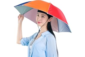 - Portable Waterproof Sun Protection Umbrella | Elastic Compact UV&Rain Protection Headwear for Fishing Golf Gardening Outdoo