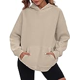 Vidifid Womens Oversized Hoodies Fleece Sweatshirts Long Sleeve Pullover Winter Fall Outfits Clothes with Pocket