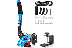 USB Handbrake for PC Windows Sim Racing Games 64 Bit Sim Handbrake for G25 G27 G29 G920 G923 T500 T300 for Thrustmaster with 