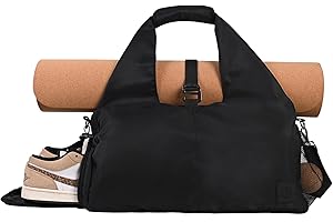 Venture Peak Yoga Bag for Women –Gym Tote with Shoe Pocket, Insulated Bottle Holder & Multiple Compartments – Yoga Tote Bag for Gym