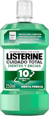 Cuidado Total Dientes y Encías Enjuague Bucal con Flúor, 250 ml