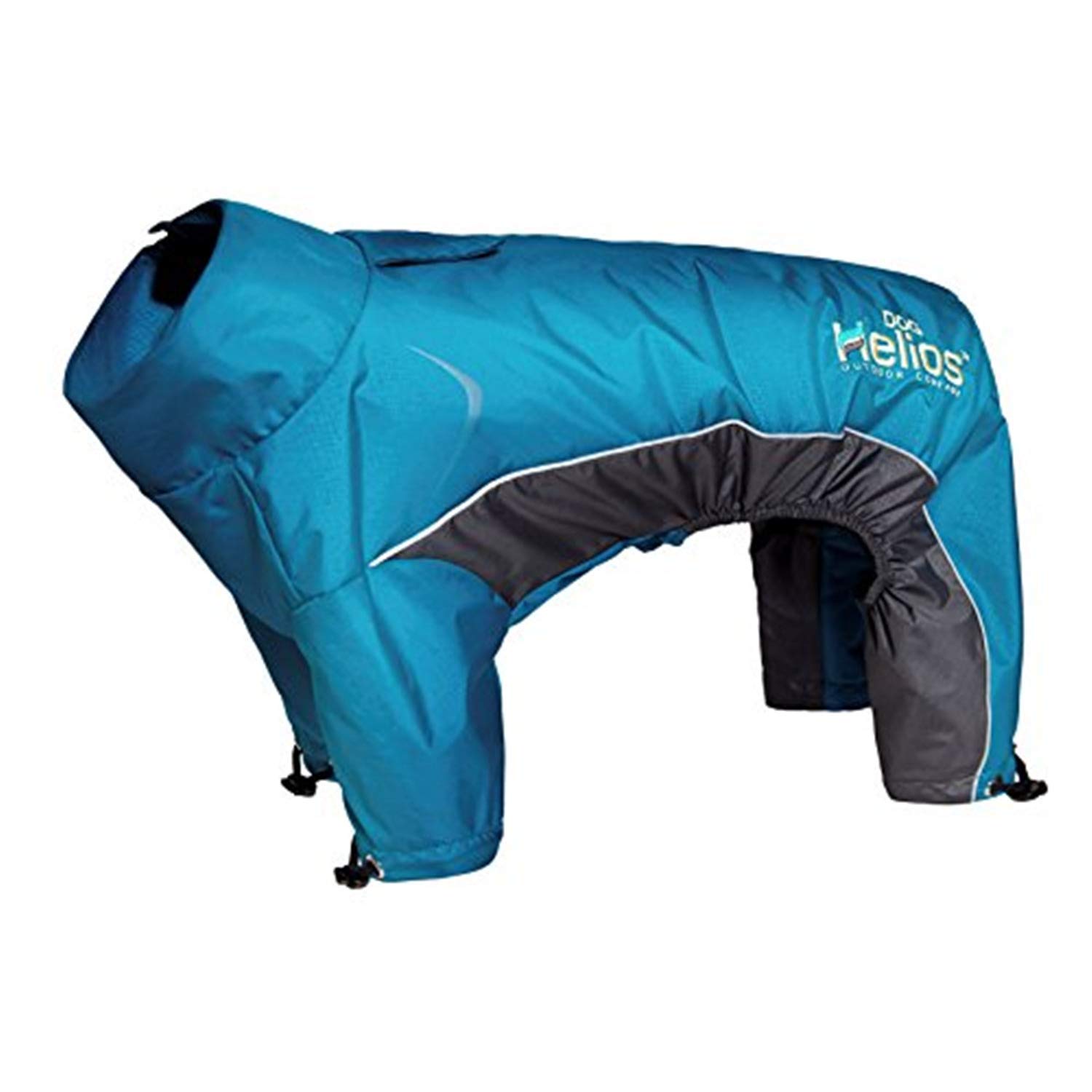 DogHelios Blizzard Full-Bodied Adjustable and 3M Reflective Dog Jacket, Blue, MD