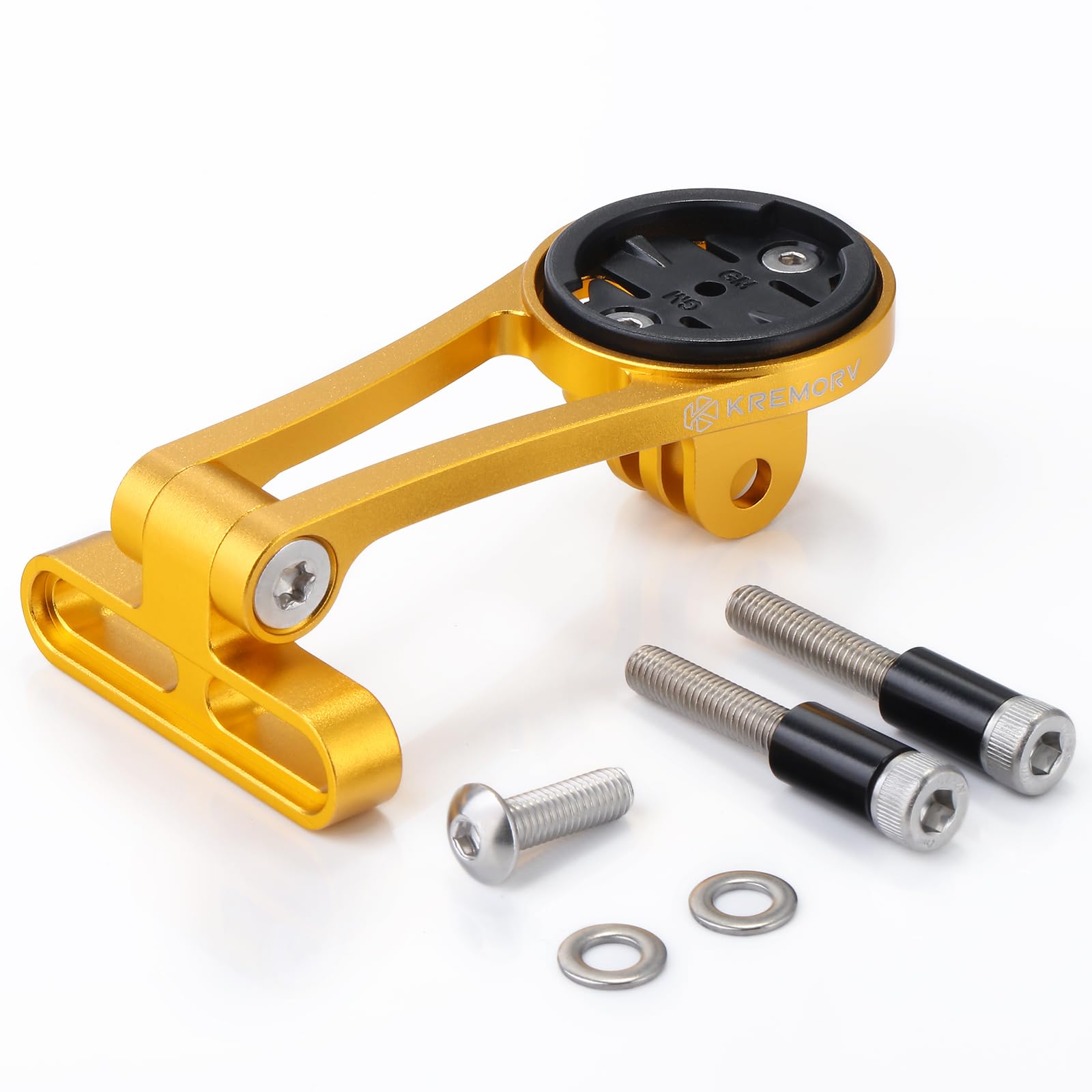 KREMORV Bike Mount Adjustable Out Front Extended Bicycle Computer Mount for Garmin Edge