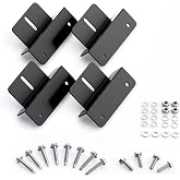 Callsun Solar Panel Mounting Z Brackets, Lightweight Aluminum Corrosion-Free Mounting Brackets, for RVs, Trailers, Boats, Yac
