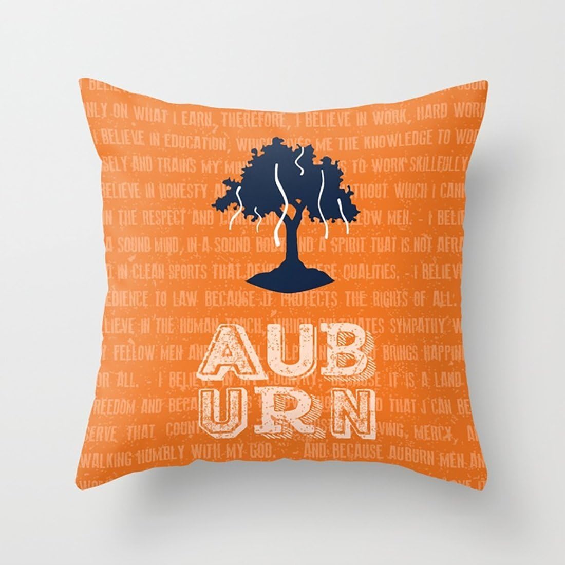 Jia3261 Pillow Case Auburn Creed Cushion with 18IN for Home Decoration Sofa