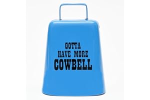 Bevin Bells "Gotta Have More Cowbell" (Medium) | Kentucky Cow Bell w/Cobalt Blue Color | Made from Steel | Loud Noise Makers w/Handle | Made in CT, USA