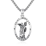 DOTBJ Saint Michael Necklace 925 Sterling Silver
