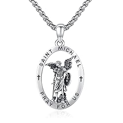 DOTBJ Saint Michael Necklace 925 Sterling Silver