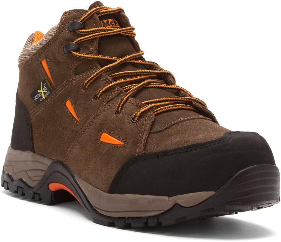 McRae Industrial Men's Hiker Met Guard Boot Composite Toe Brown 9 EE US