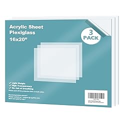 Egofine Plexiglass Sheets Acrylic Sheets 3 Pack of