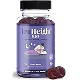 TruHeight Sleep Gummies - Kids & Teen Natural Sleep Aid for Tall & Growing Bodies - Pediatric Recommended Growth - Melatonin Gummy, Ashwagandha, L-Theanine, Lemon Balm - Mixed Berry, Taller Ages 4+